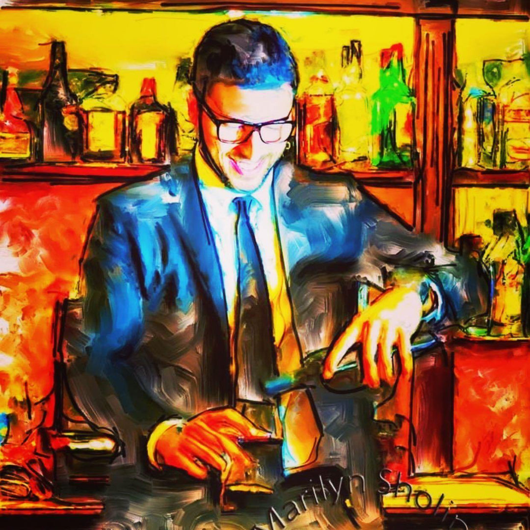 #bartender #bartenderlife #veniceitaly Alex modeled... - Drunk Girl Art