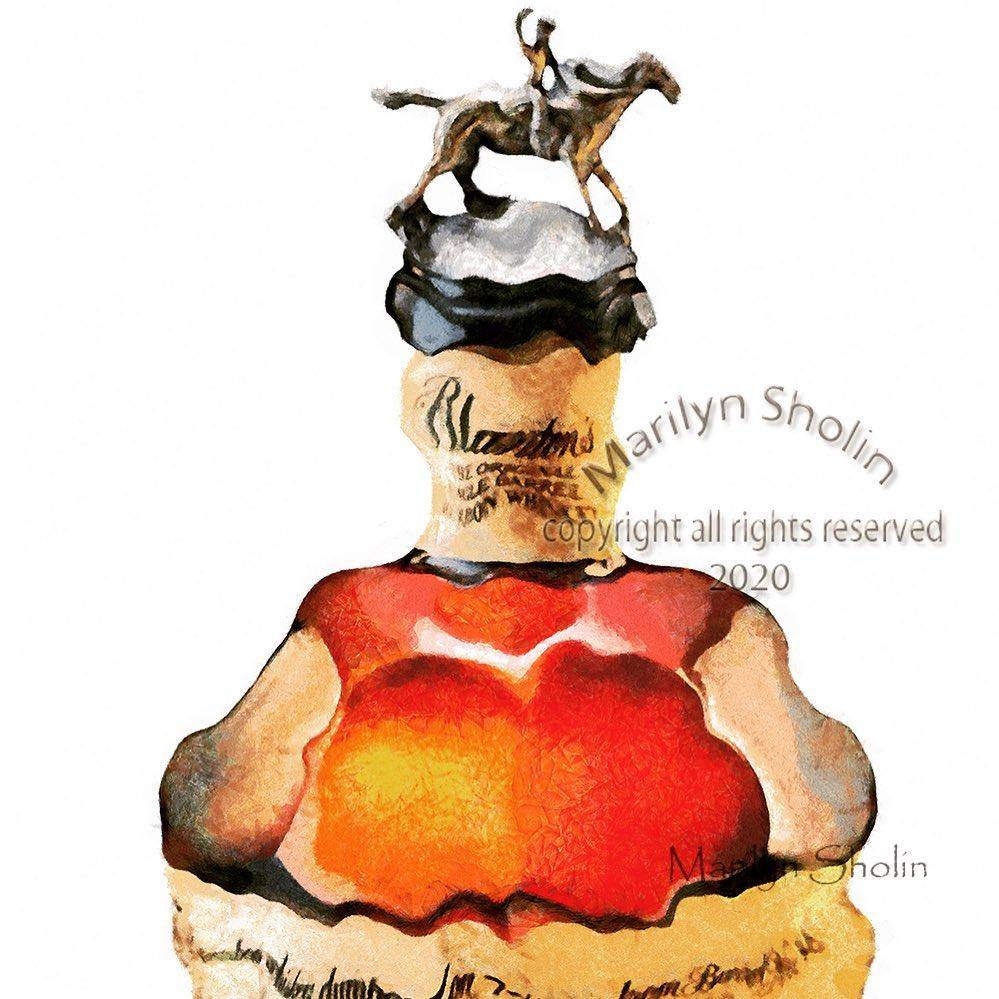 The Original Single Barrel Whiskey... - Drunk Girl Art