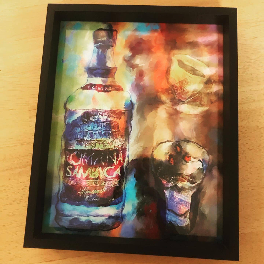 @Sambuca fans. Perfect gift!! 8x10... - Drunk Girl Art