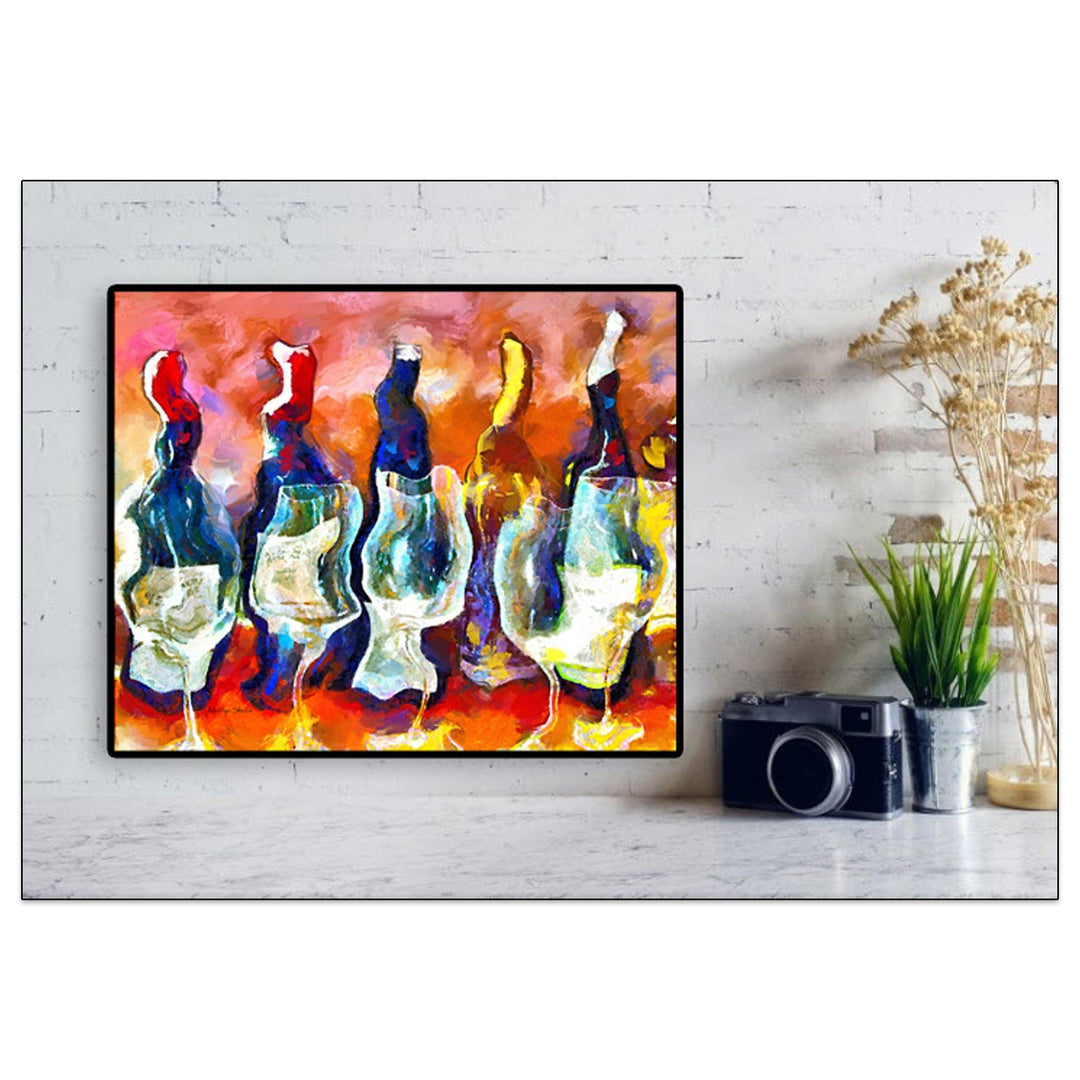 How to Choose a Wine Painting for Wall Art - Drunk Girl Art