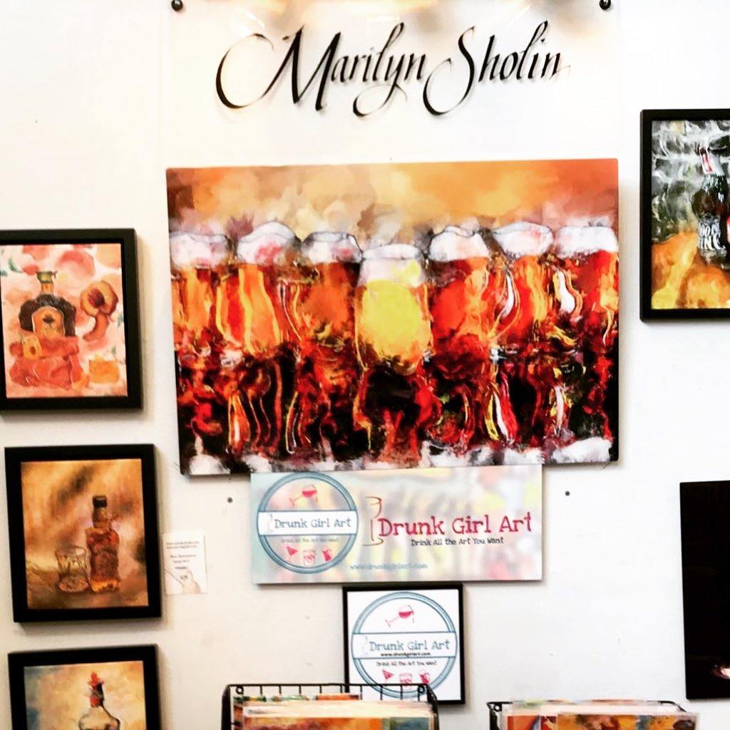Restocking! So much #sold ... - Drunk Girl Art