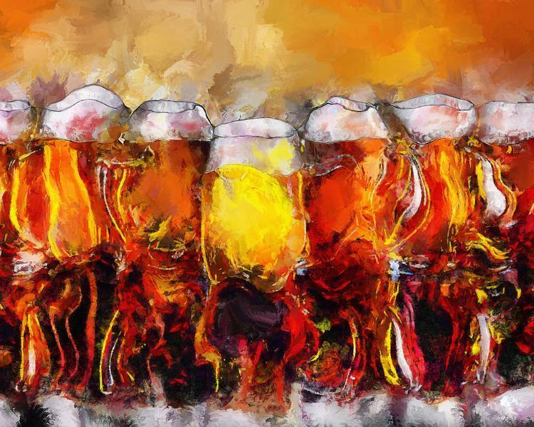 Craft Beer - Drunk Girl Art