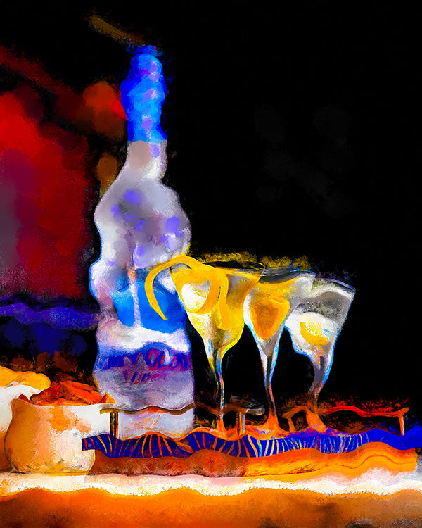 Martini Chaos – Colorful Cocktail Art Print