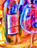 GALLERY WRAPPED  30x40 NC WINE