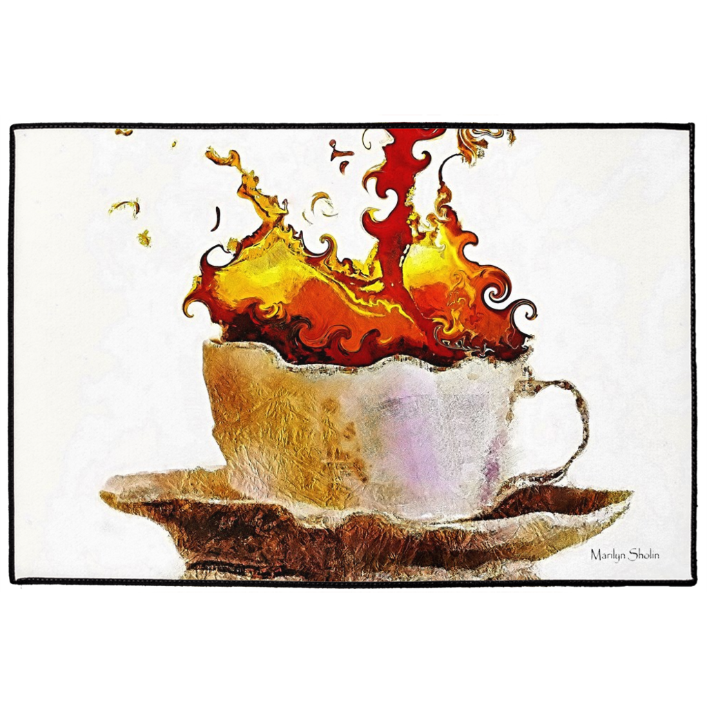 Indoor/Outdoor Floor Rug 24x36 - Drunk Girl Art