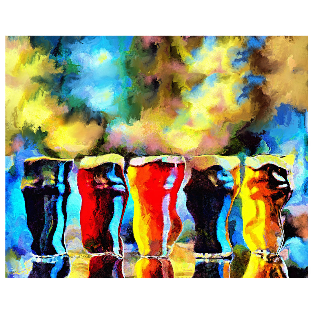 One Beer is Good More Beers is Better | Drunk-Girl-Art