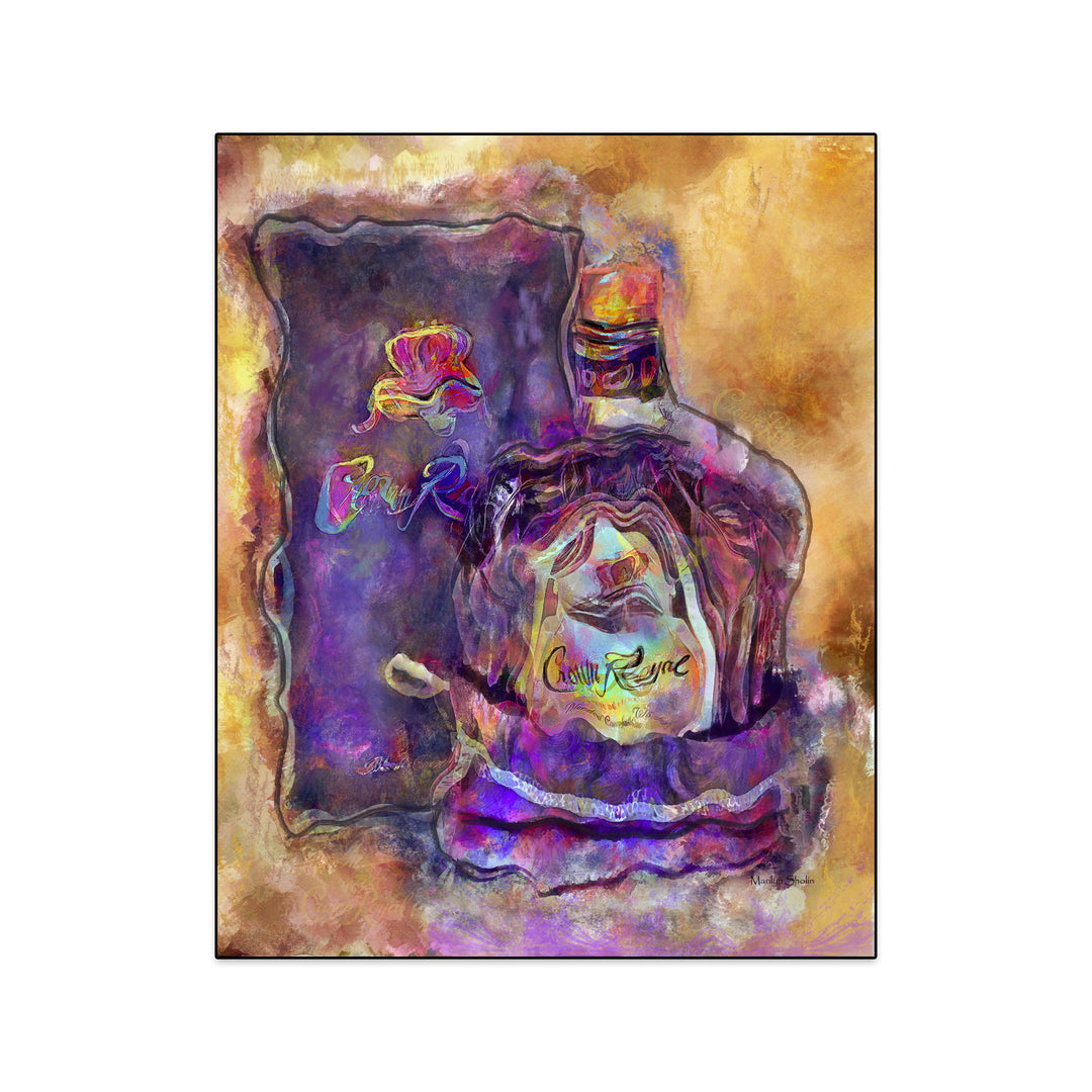 Crown Royal Painting the Original Fine Art Print - Drunk Girl Art