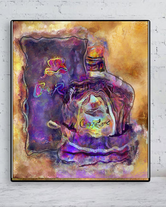 Crown Royal Painting the Original Fine Art Print - Drunk Girl Art