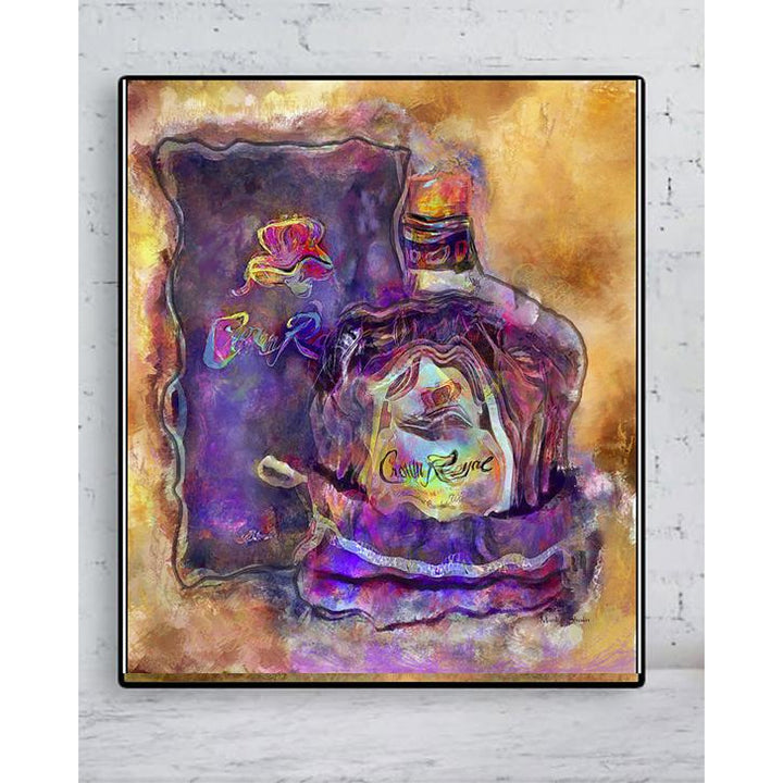 Crown Royal Painting  on Metal - Drunk Girl Art