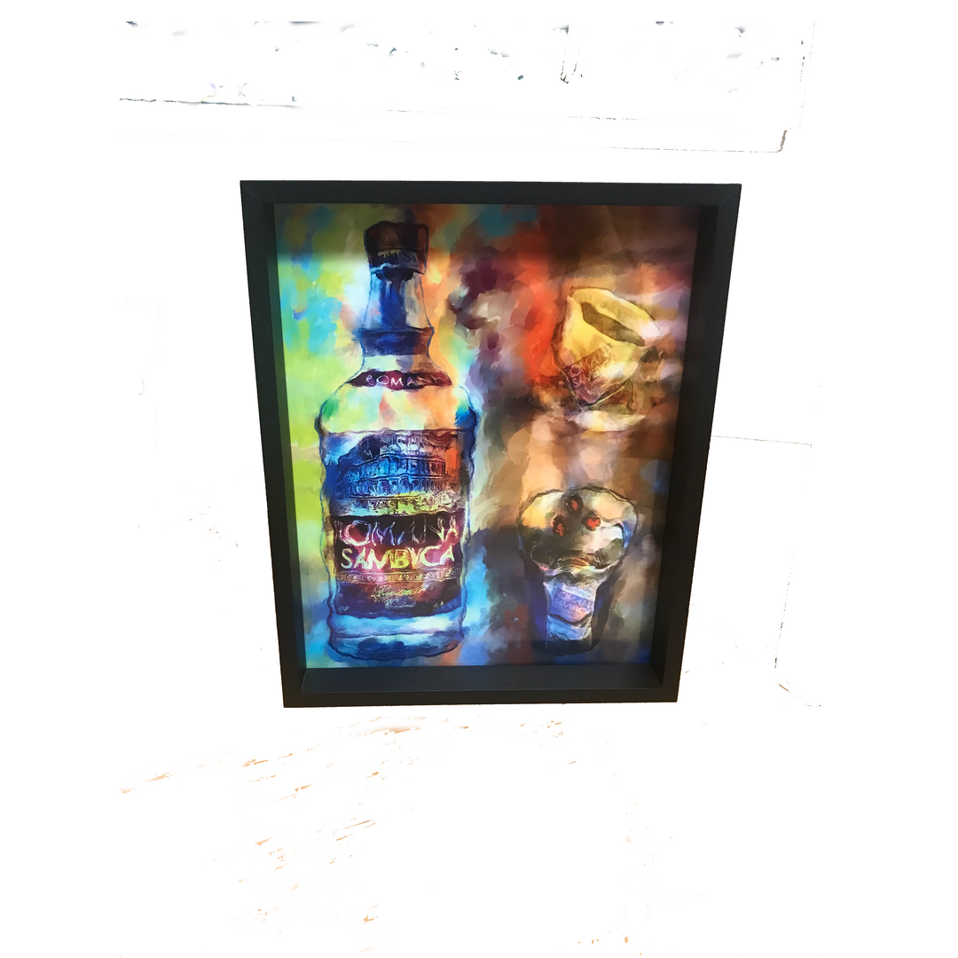 Sambuca  Sip or in Coffee - Drunk Girl Art