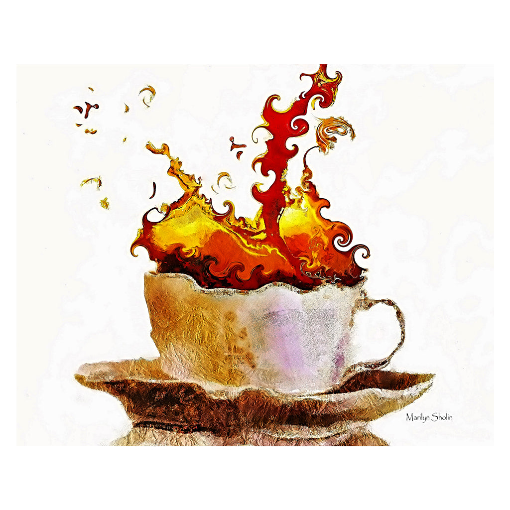 Fire In My Cup | Drunk-Girl-Art