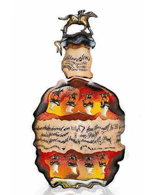 Blanton's The Original Bourbon - Drunk Girl Art