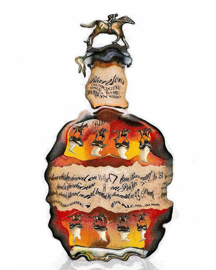 Blanton's The Original Bourbon - Drunk Girl Art