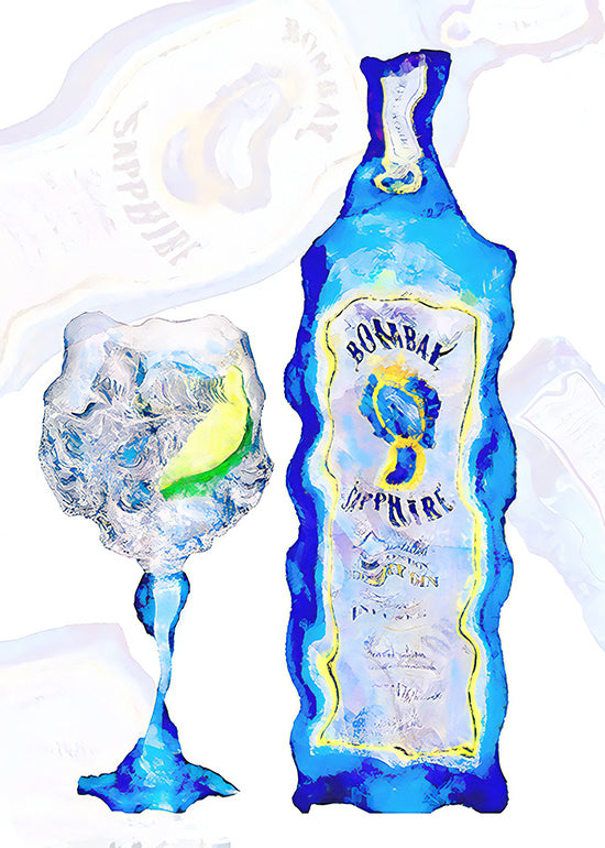 Bombay Sapphire Painting