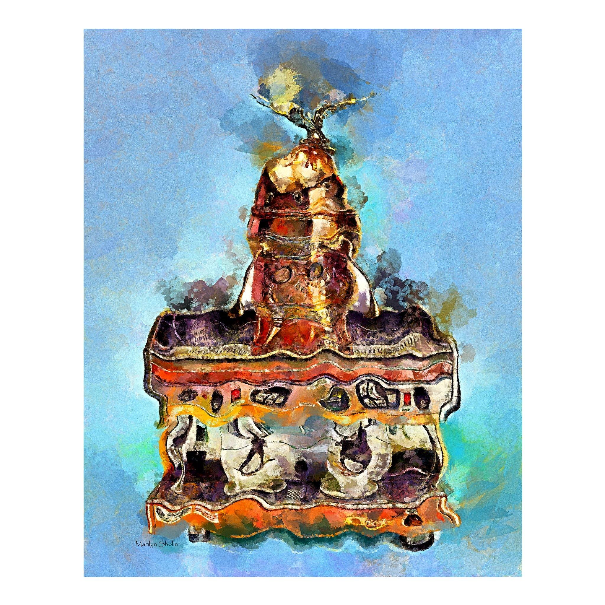 Antique Cappuccino Machine | Drunk-Girl-Art