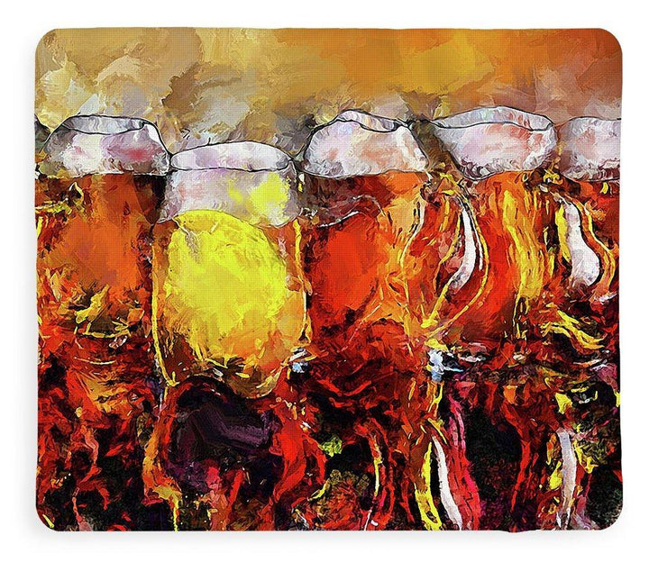Craft Beer - Blanket - Drunk Girl Art