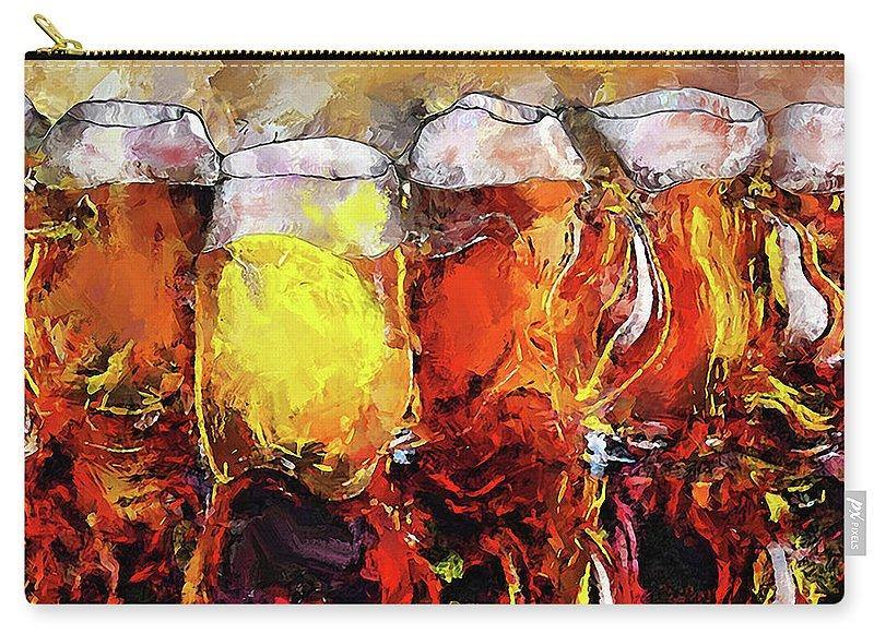 Craft Beer - Carry-All Pouch - Drunk Girl Art