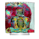 Crown Royal Apple - Shower Curtain - Drunk Girl Art