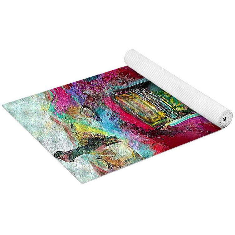 Crown Royal Apple - Yoga Mat - Drunk Girl Art