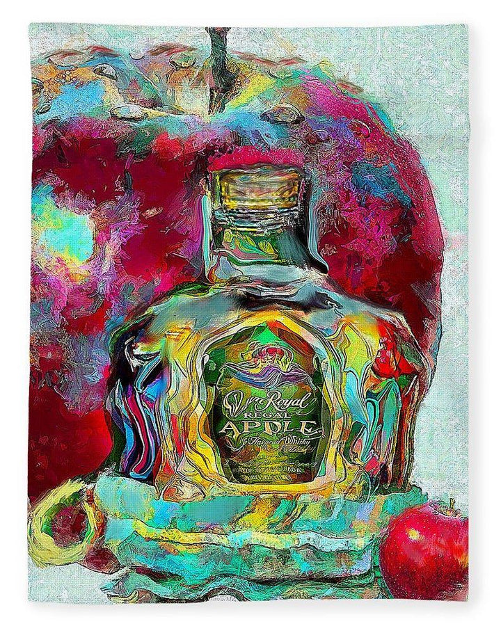 Crown Royal Apple - Blanket - Drunk Girl Art