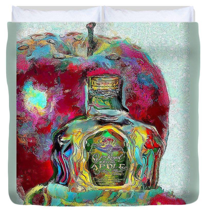 Crown Royal Apple - Duvet Cover - Drunk Girl Art