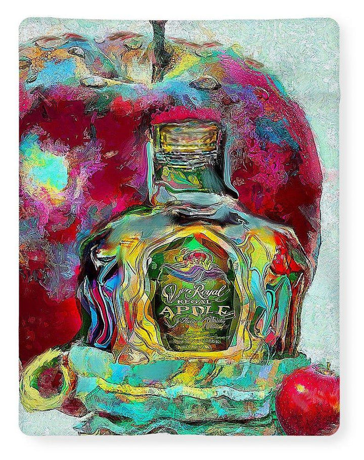Crown Royal Apple - Blanket - Drunk Girl Art