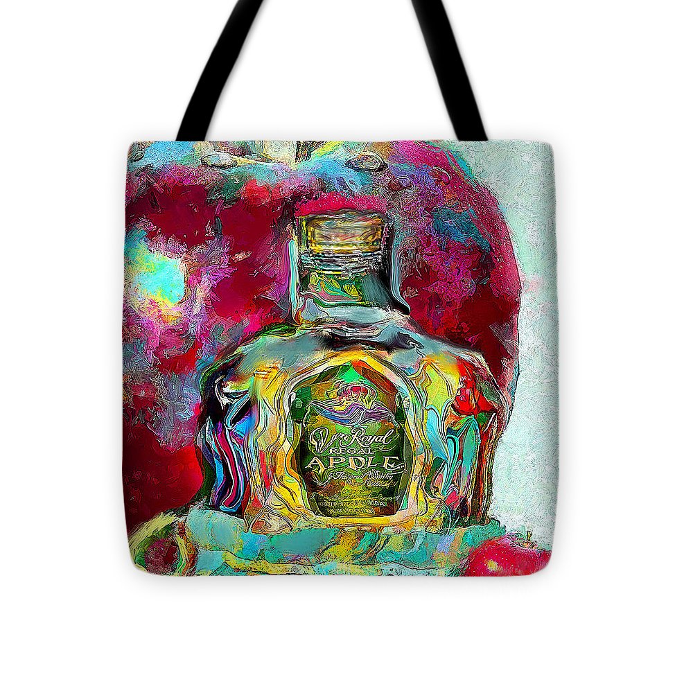 Crown Royal Apple - Tote Bag - Drunk Girl Art