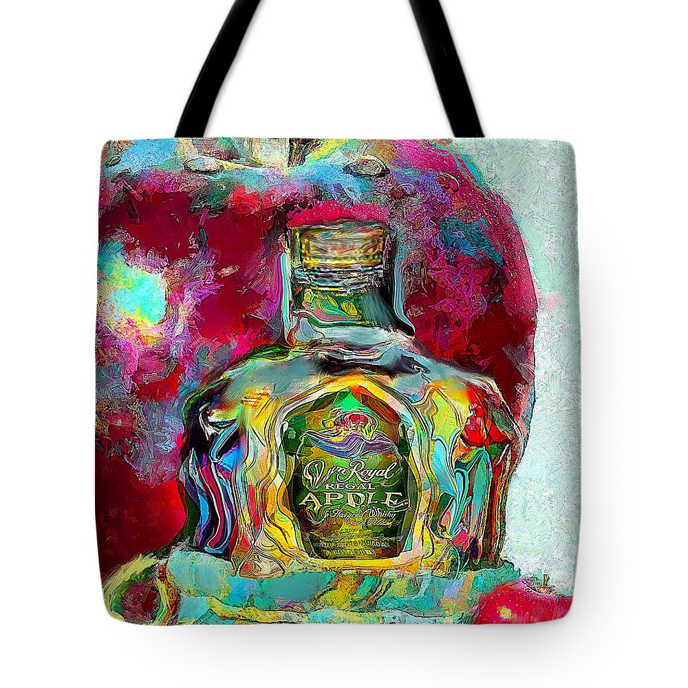 Crown Royal Apple - Tote Bag - Drunk Girl Art