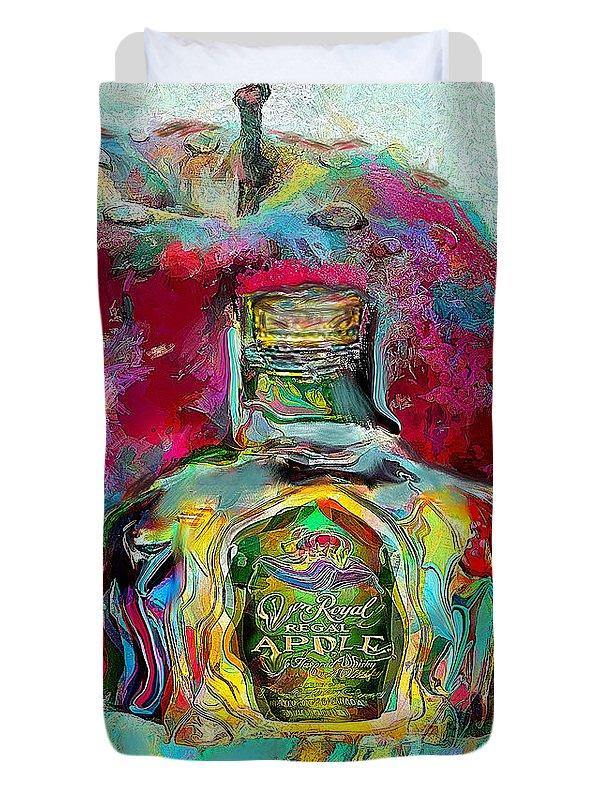 Crown Royal Apple - Duvet Cover - Drunk Girl Art