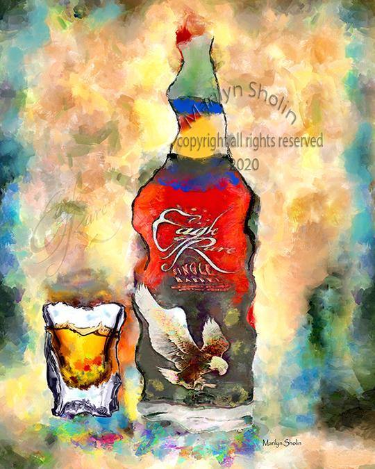 Eagle Rare 8x12 - Drunk Girl Art