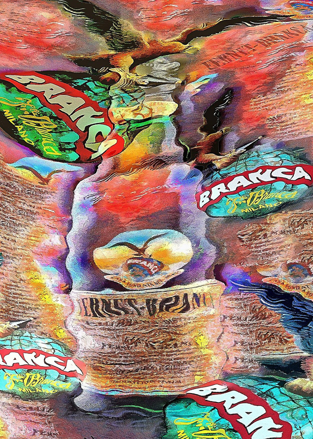 5x7 Framed Prints Wall or Desk - Drunk Girl Art