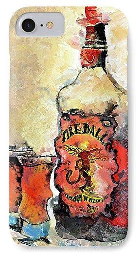 Fireball - Phone Case - Drunk Girl Art