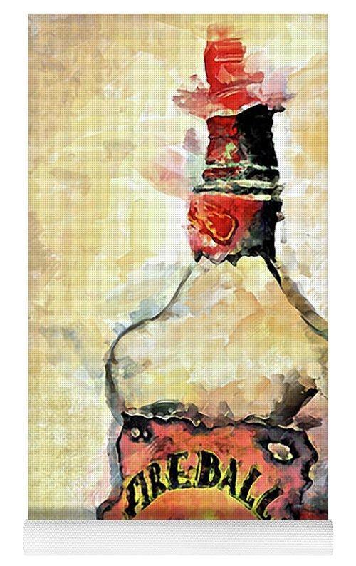 Fireball - Yoga Mat - Drunk Girl Art