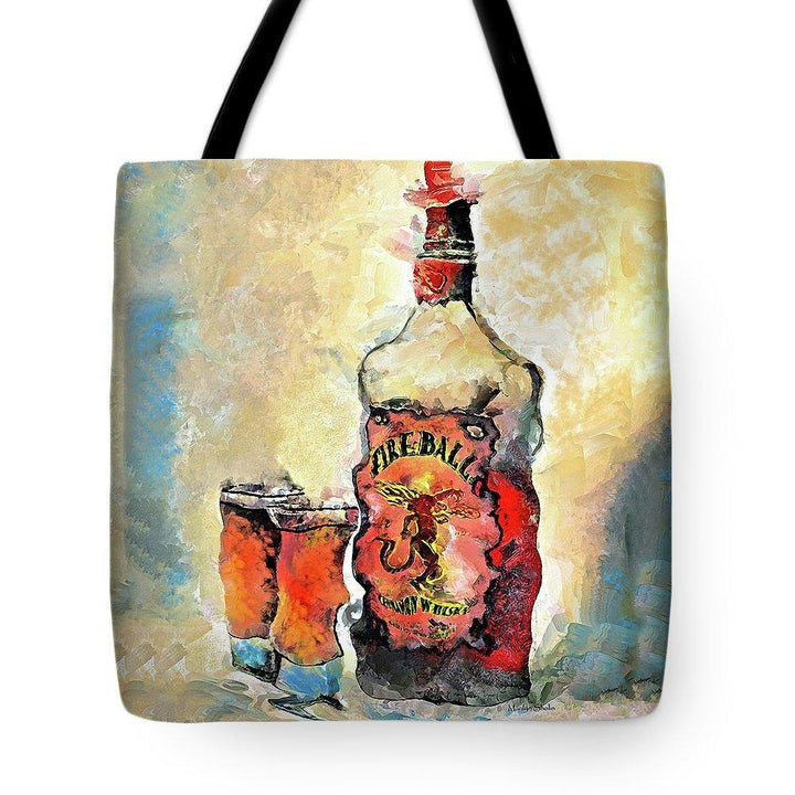 Fireball - Tote Bag - Drunk Girl Art