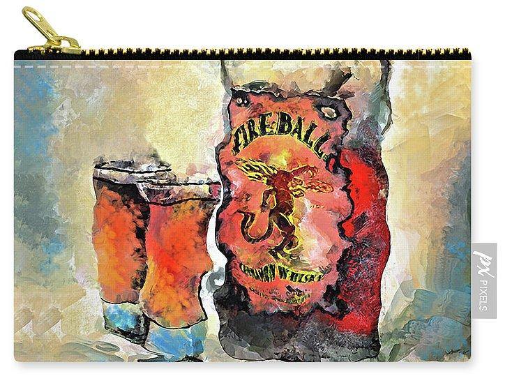 Fireball - Carry-All Pouch - Drunk Girl Art