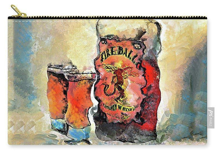 Fireball - Carry-All Pouch - Drunk Girl Art