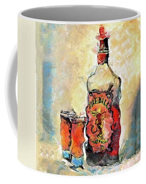 Fireball - Mug - Drunk Girl Art