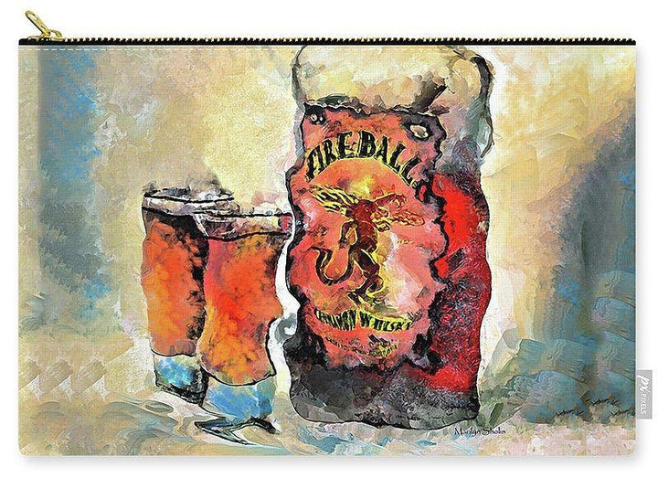 Fireball - Carry-All Pouch - Drunk Girl Art