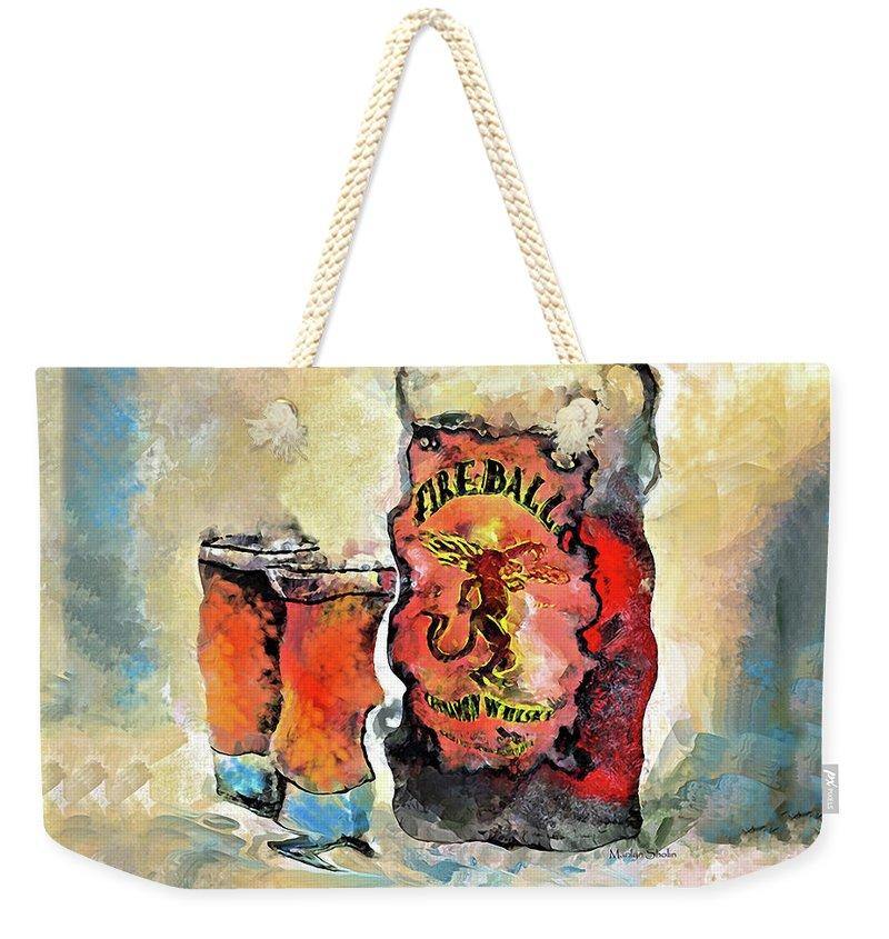 Fireball - Weekender Tote Bag - Drunk Girl Art