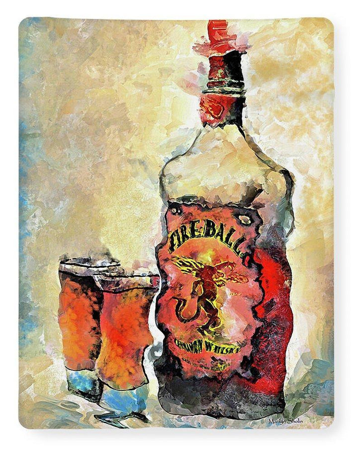 Fireball - Blanket - Drunk Girl Art