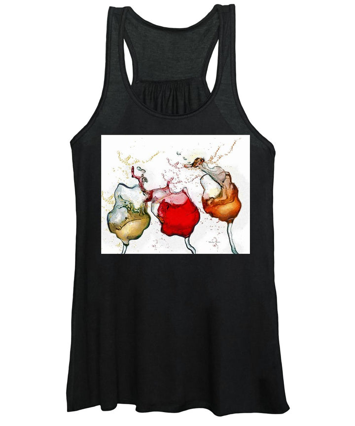 Full Vineyard  - Women's Tank Top - Drunk Girl Art