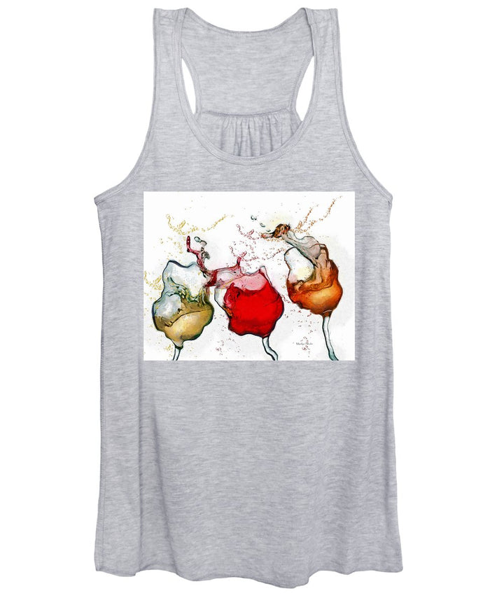 Full Vineyard  - Women's Tank Top - Drunk Girl Art