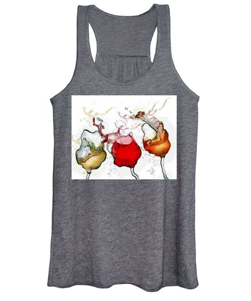 Full Vineyard  - Women's Tank Top - Drunk Girl Art
