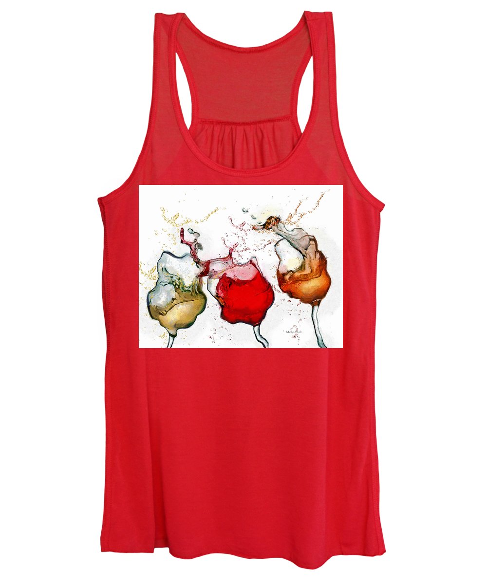 Full Vineyard  - Women's Tank Top - Drunk Girl Art