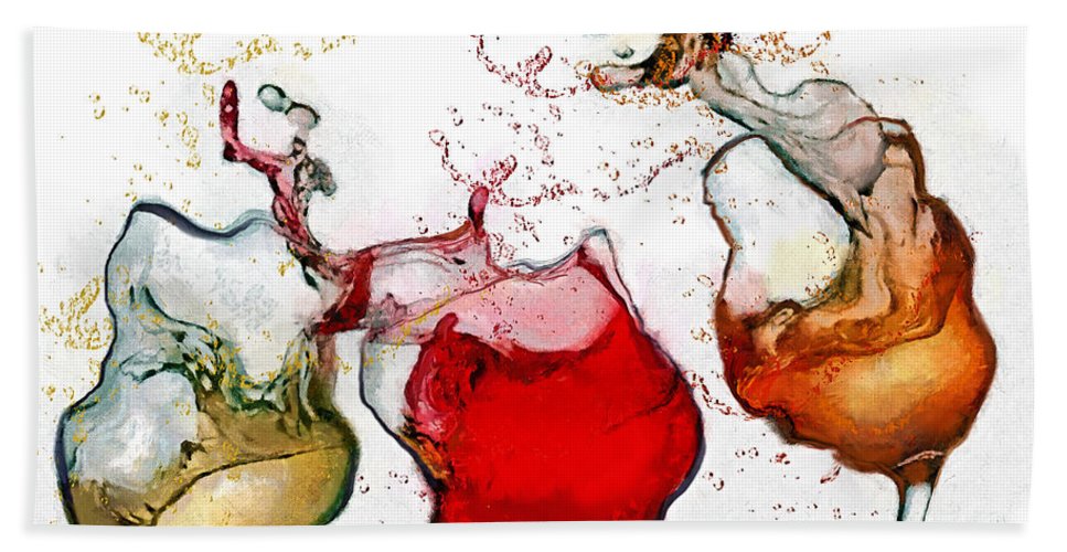 Full Vineyard  - Bath Towel - Drunk Girl Art