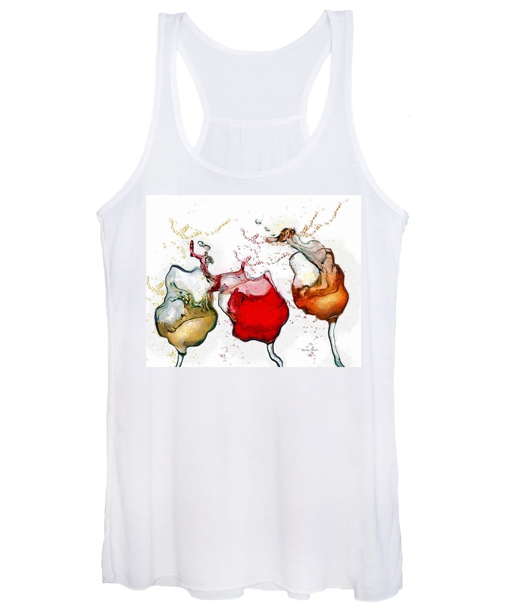 Full Vineyard  - Women's Tank Top - Drunk Girl Art