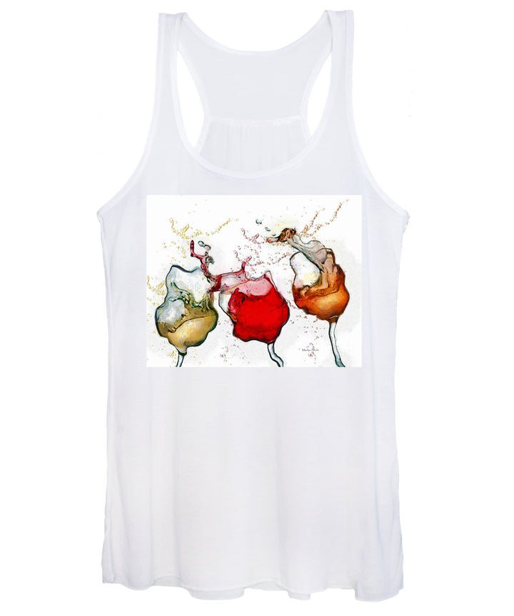 Full Vineyard  - Women's Tank Top - Drunk Girl Art