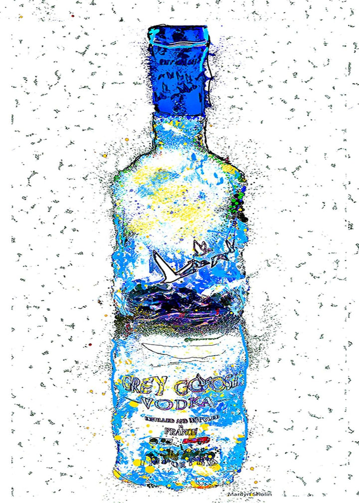 5x7 Framed Prints Wall or Desk - Drunk Girl Art