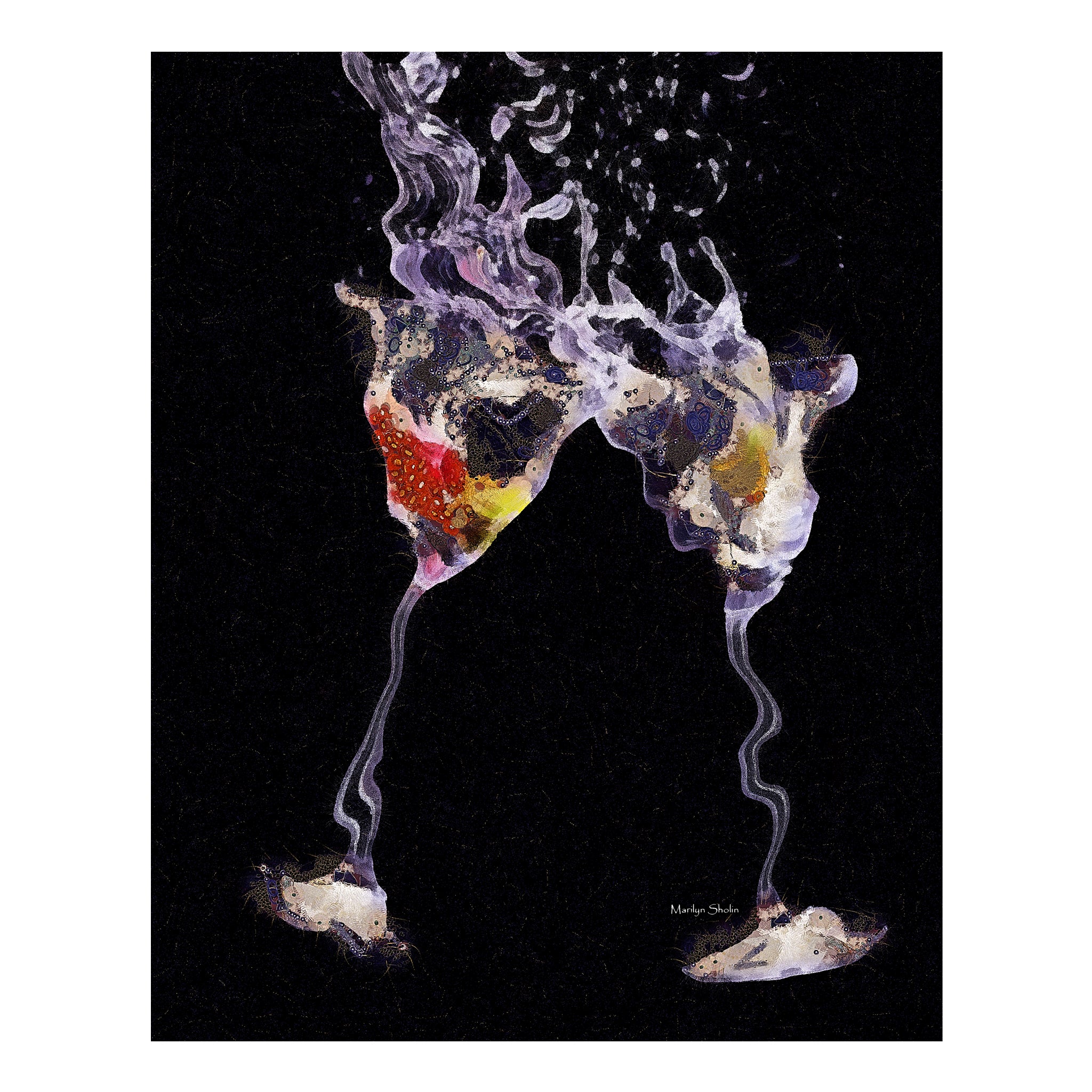 Martini Splash - Drunk Girl Art