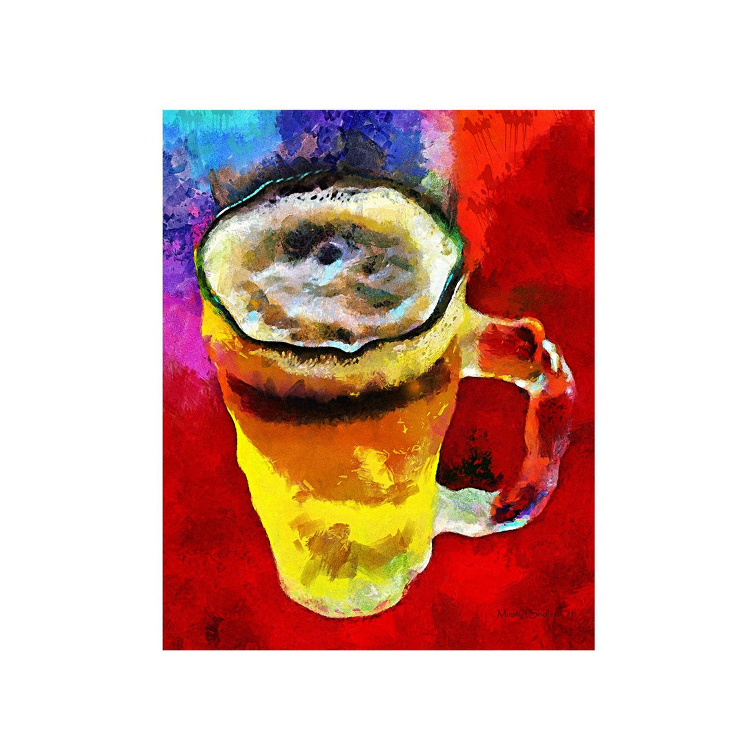 Beergasm | Fine Art Prints & Dye Infused Metal - Drunk Girl Art